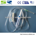 disposable infusion set with Y connnector